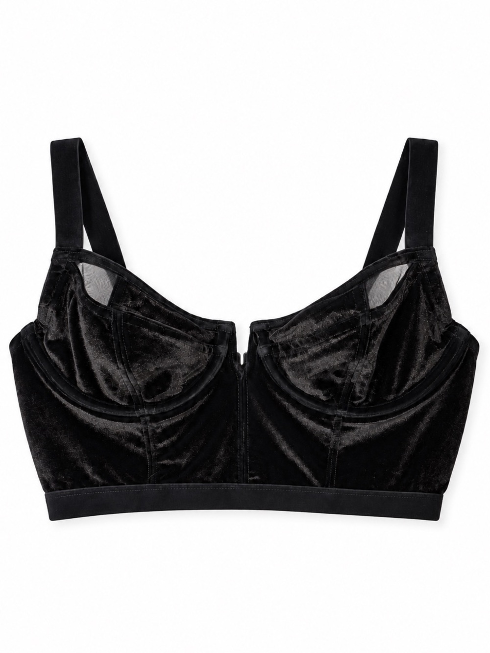 Free People Velvet Bustier Bralette